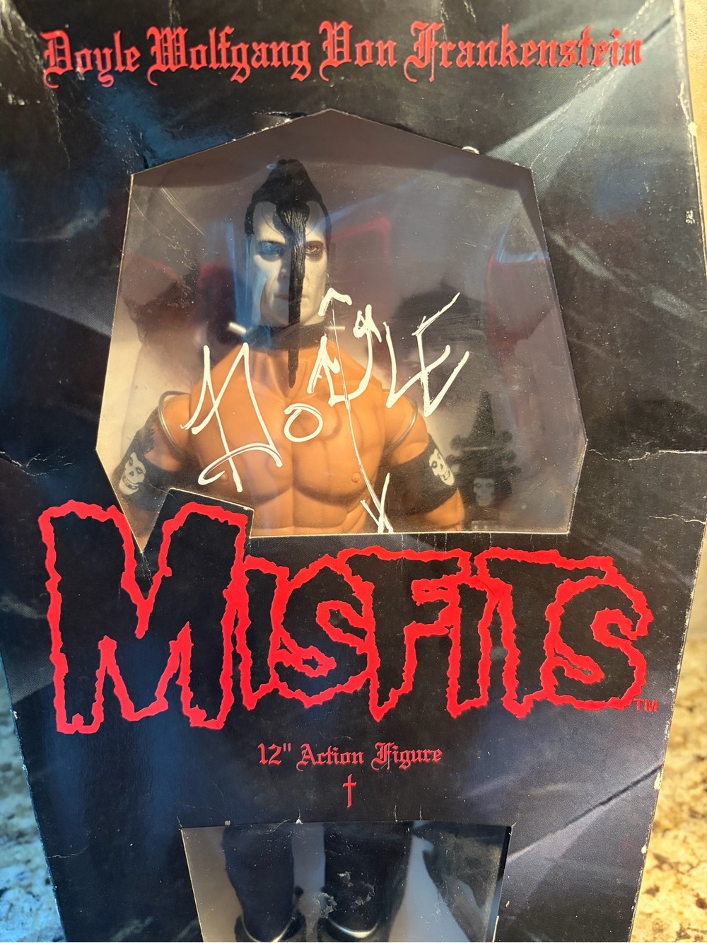 Signed Doyle Wolfgang Von Frankenstein 12" Action Figure - Black & Flesh